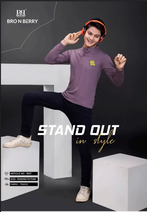 [9507] 9507 T-Shirt YNFS With Hand & Bottom Cuff Front & Back Print